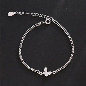 BUTTERFLY 925 STERLING SILVER BRACELET, NICE BRACELET, CUTE BRACELET